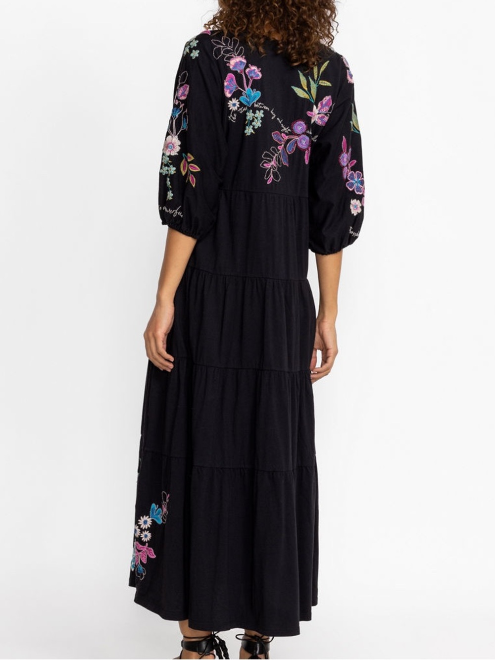 NWT Johnny Was SHILO DOLMAN TIERED KNIT $230 DRESS - Picture 3 of 9